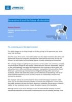 UNESCO Generative AI Cover Generative AI and the future of education